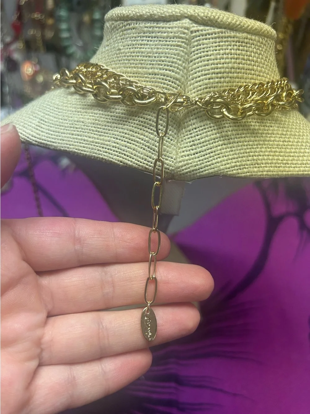 NWOT Free People Winslet Layer Necklace Gold Combo